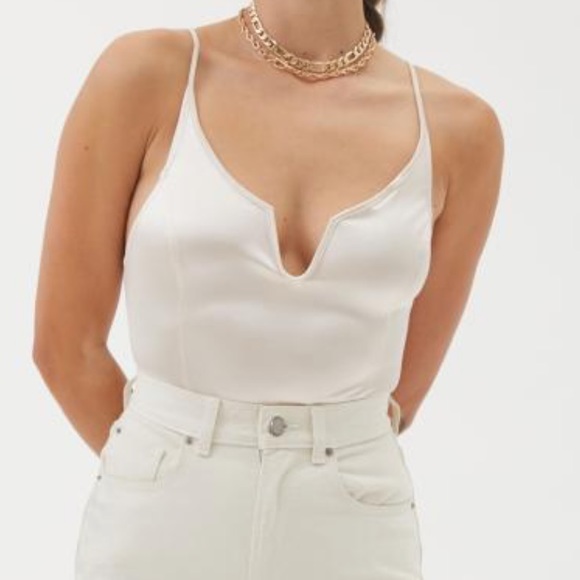 Urban Outfitters Mi Amor Notched Bodysuit - Picture 1 of 10